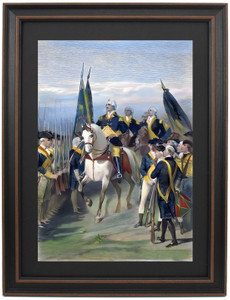 Framed Washington Taking Command of the Army by Alonzo Chappel Framed Washington Taking Command of the Army by Alonzo Chappel