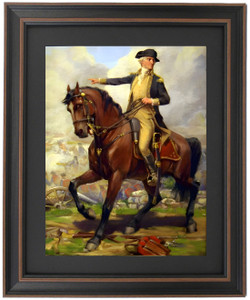 Framed Washington at the Battle of Harlem Plains 1776 by John Ward Dunsmore Framed Washington at the Battle of Harlem Plains 1776 by John Ward Dunsmore