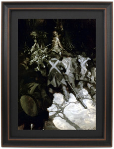 Framed General Wayne Endeavoring to Quell the Mutiny of the Pennsylvania Regiments at Morristown by Howard Pyle Framed General Wayne Endeavoring to Quell the Mutiny of the Pennsylvania Regiments at Morristown by Howard Pyle