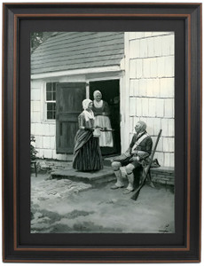 Framed Enemy at the Door by Howard Pyle Framed Enemy at the Door by Howard Pyle
