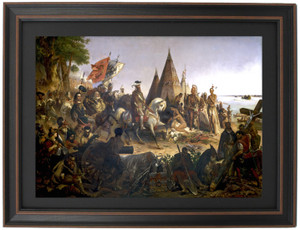 Framed Discovery of the Mississippi by William Powell Framed Discovery of the Mississippi by William Powell