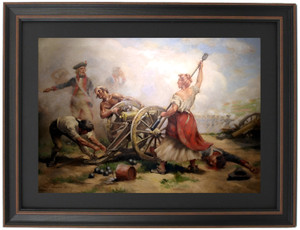 Framed Molly Pitcher - The Battle of Monmouth by John Ward Dunsmore Framed Molly Pitcher - The Battle of Monmouth by John Ward Dunsmore
