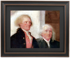 Framed Detail of Thomas Jefferson and Benjamin Franklin by John TrumbullBenjamin Franklin by John Trumbull Framed Detail of Thomas Jefferson and Benjamin Franklin by John TrumbullBenjamin Franklin by John Trumbull