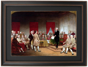Framed Washington as Statesman at the Constitutional Convention by Junius Brutus Stearns Framed Washington as Statesman at the Constitutional Convention by Junius Brutus Stearns
