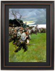 Framed His Army Broke Up and Followed Him Weeping and Sobbing by Howard Pyle Framed His Army Broke Up and Followed Him Weeping and Sobbing by Howard Pyle