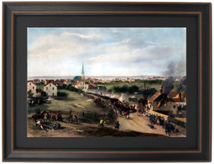 Framed Retreat of the British from Concord by Alonzo Chappel Framed Retreat of the British from Concord by Alonzo Chappel