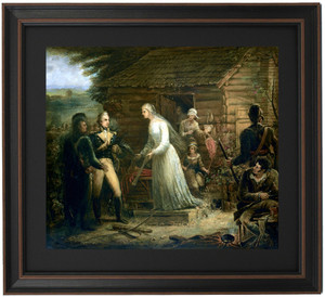 Framed Mrs. Motte Directing Generals Marion and Lee to Burn Her Mansion to Dislodge the British by John Blake White Framed Mrs. Motte Directing Generals Marion and Lee to Burn Her Mansion to Dislodge the British by John Blake White