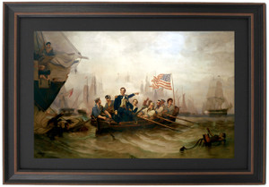 Framed Battle of Lake Erie by William Henry Powell Framed Battle of Lake Erie by William Henry Powell