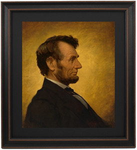 Framed The Penny Image of Abraham Lincoln by William Willard Framed The Penny Image of Abraham Lincoln by William Willard