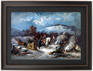 Framed Washington at Winter Camp by Edward Percy Moran Framed Washington at Winter Camp by Edward Percy Moran