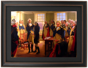 Framed Washington's Farewell at Fraunces Tavern, December 4, 1783 by Henry Hintermeister Framed Washington's Farewell at Fraunces Tavern, December 4, 1783 by Henry Hintermeister