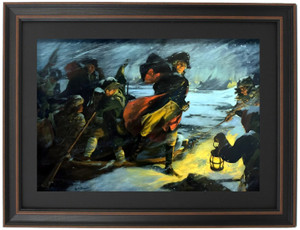 Framed Across the Delaware, Christmas 1776 by Henry Hintermeister Framed Across the Delaware, Christmas 1776 by Henry Hintermeister