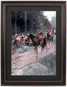 Framed Washingtons Retreat From Great Meadows by Howard Pyle Framed Washingtons Retreat From Great Meadows by Howard Pyle