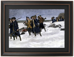 Framed Gunpowder Brought to Boston from Fort Ticonderoga, by Howard Pyle Framed Gunpowder Brought to Boston from Fort Ticonderoga, by Howard Pyle