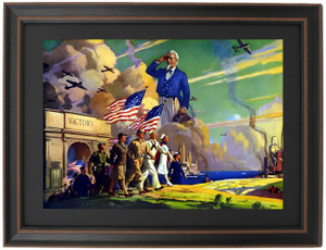 Framed Our Heroes Return by Henry Hintermeister Framed Our Heroes Return by Henry Hintermeister