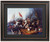 Framed Decatur Boarding the Tripolitan Gunboat by Dennis Malone Carter