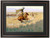 Framed The Stampede (Horse Thieves) by Frederic Remington