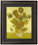 Framed Sunflowers (4th version) by Van Gogh