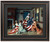 Framed Sewing the American flag by Henry Mosler