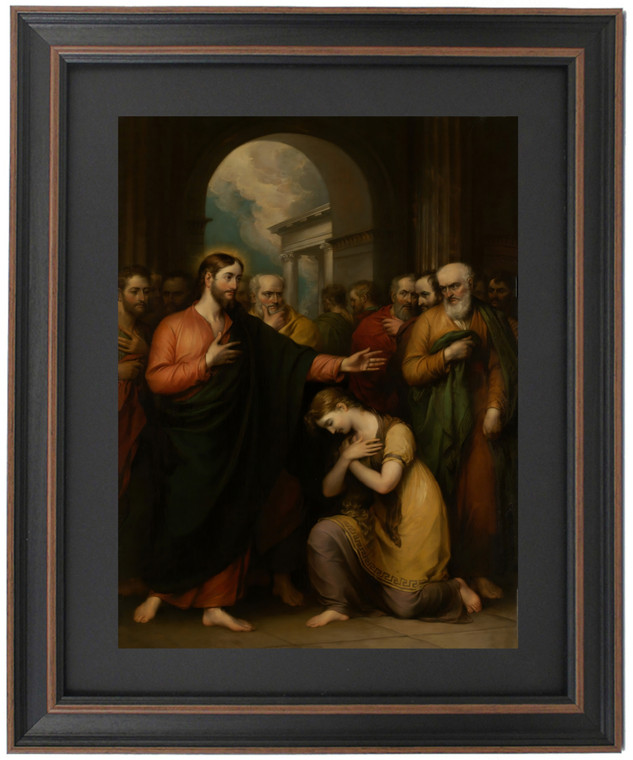 Framed Christ and the Woman Taken in Adultery by John Trumbull