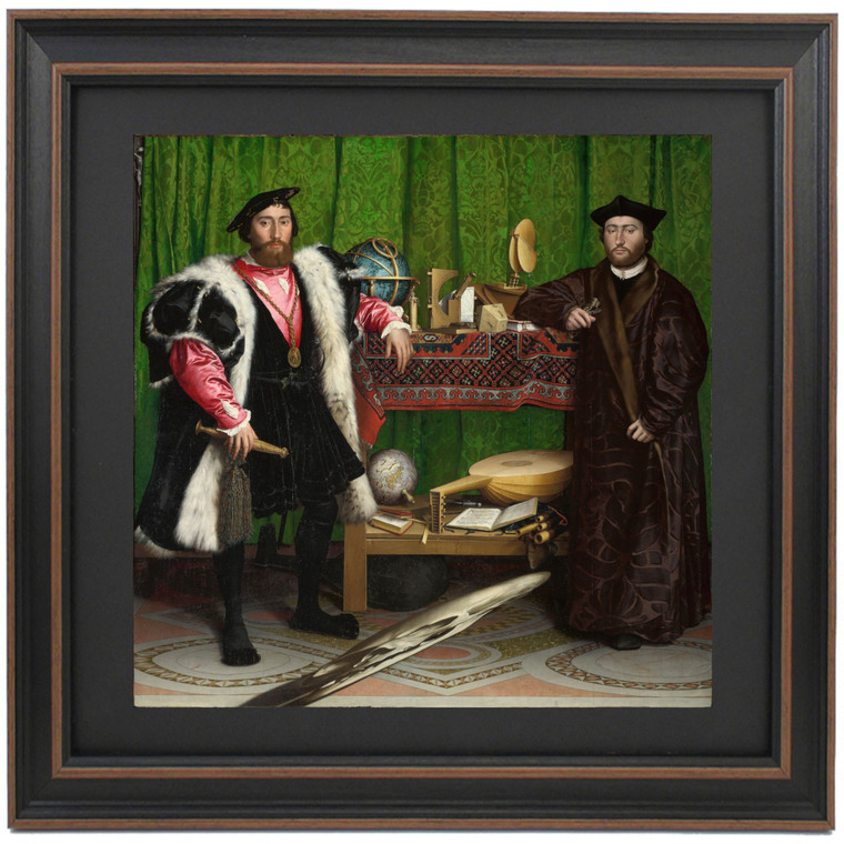 Framed The Ambassadors by Hans Holbein the Younger