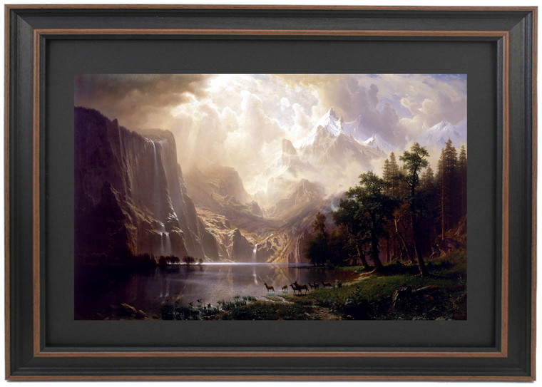 Framed Among the Sierra Nevada, California by Albert Bierstadt