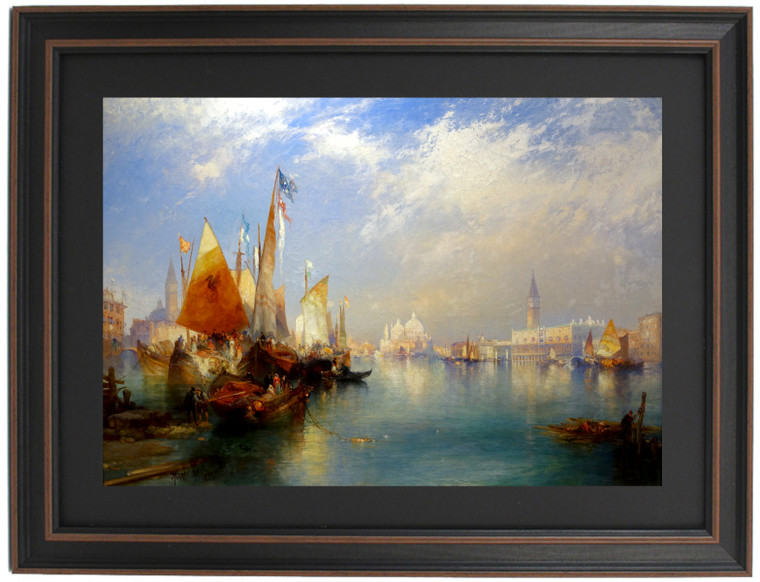 Framed Grand Canal Venice by Thomas Moran
