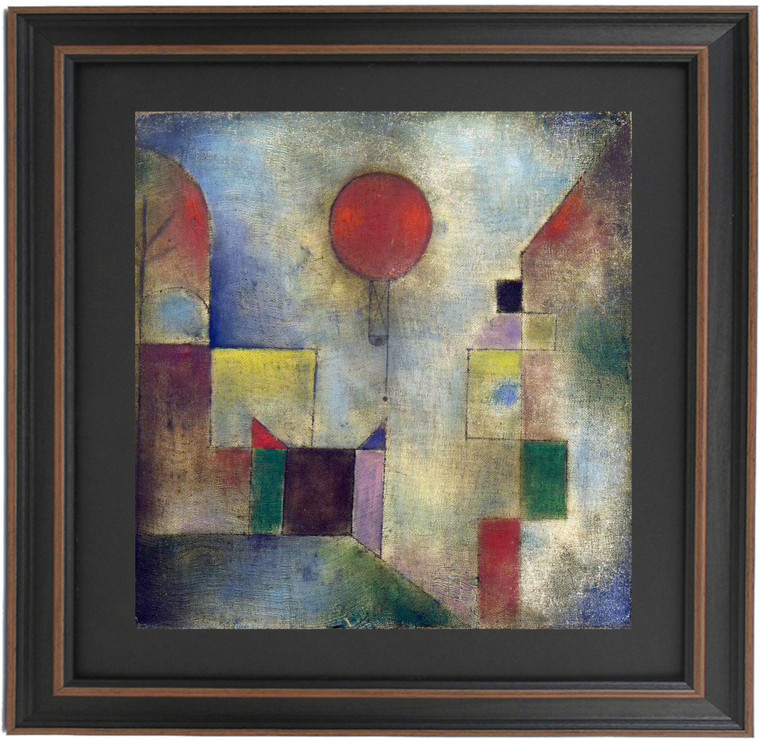 Framed Red Balloon by Paul Klee