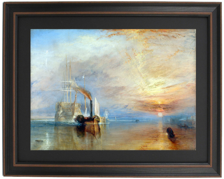 Framed The Fighting Temeraire by J.M.W. Turner