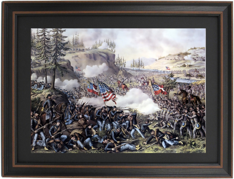 Framed The Battle of Chickamauga by Kurz and Allison