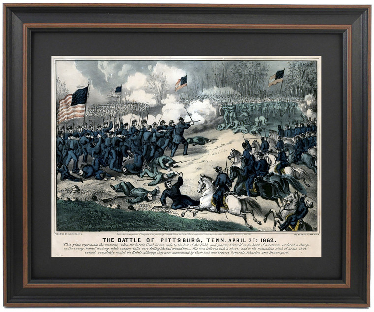 The Battle of Pittsburg Tenn. April 7th 1862 by Currier and Ives