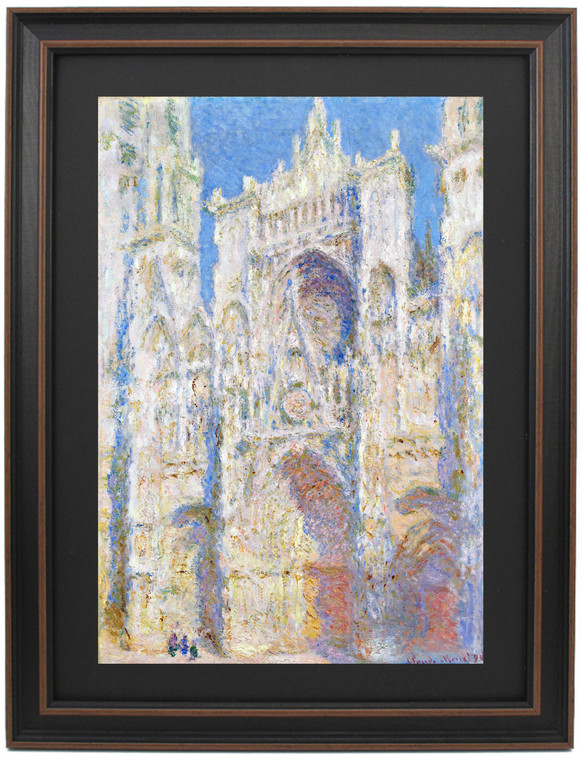 Framed Rouen Cathedral, Full Sunlight by Claude Monet Framed Rouen Cathedral, Full Sunlight by Claude Monet