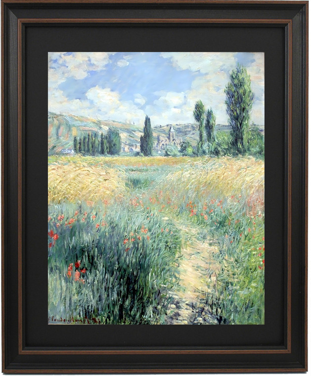 Framed Path on the Island of Saint Martin, Vétheuil by Claude Monet