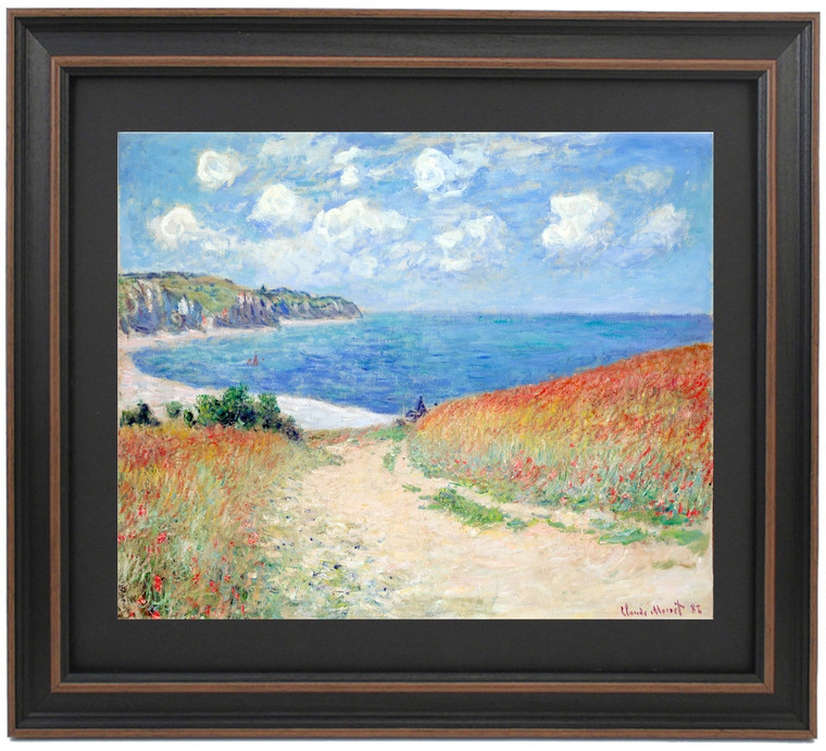 Framed Path in the Wheat Fields at Pourville by Claude Monet