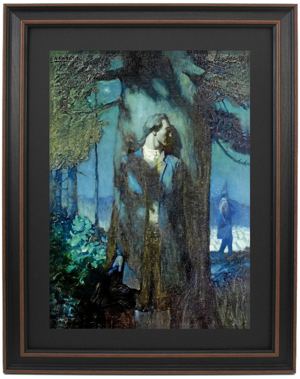 Framed Nathan Hale by N. C. Wyeth