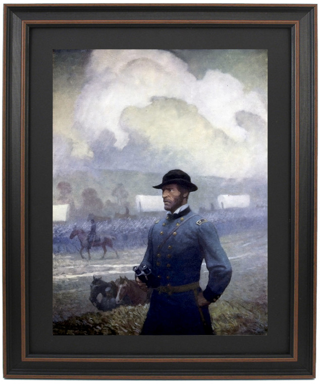 Framed General William Tecumseh Sherman by N.C. Wyeth