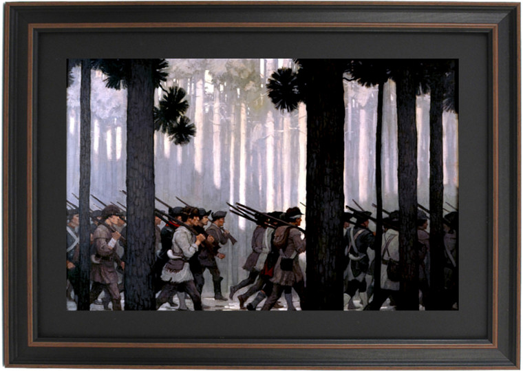 Colonial Forces Recruited from the Mountain Regions by N.C. Wyeth