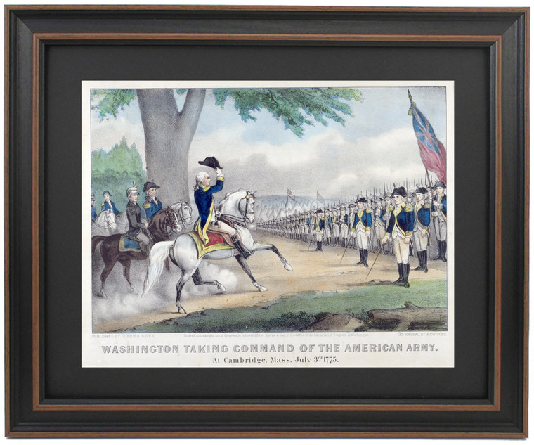 Washington Taking Command of the American Army – At Cambridge, Massachusetts, July 3rd, 1775
