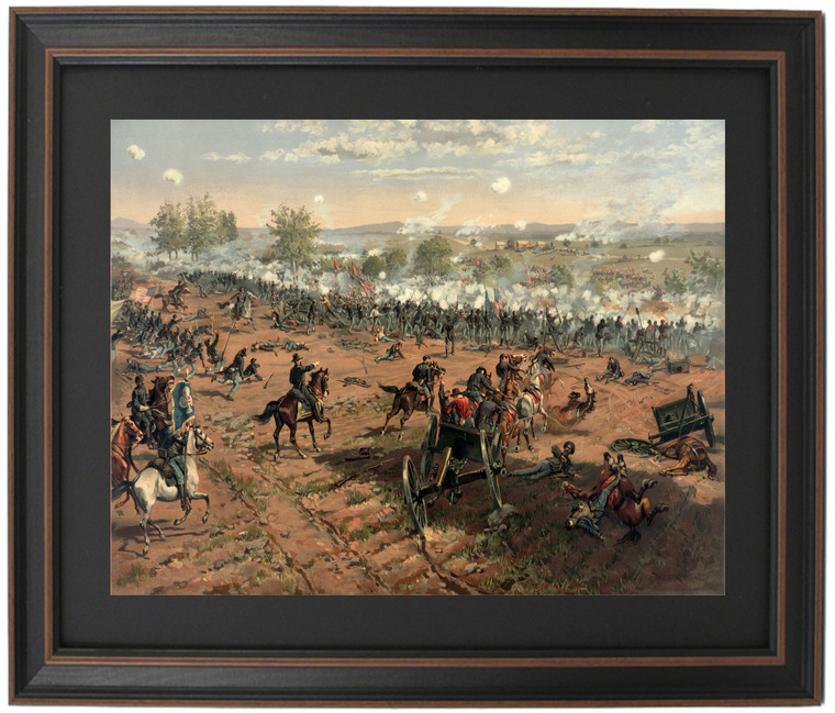 Framed Hancock at Gettysbug (Battle of Gettysburg) by Thure de Thulstrup