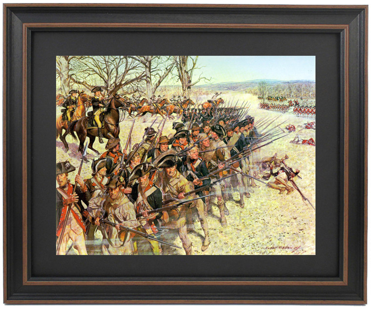 Framed Battle of Guilford Court House by Charles McBarron