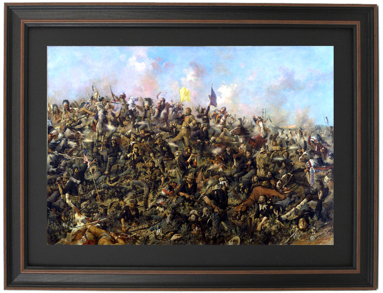 Framed Custer's Last Stand by Edgar Samuel Paxson