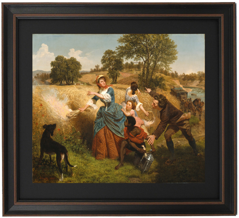 Mrs. Schuyler Burning Her Wheat Fields by Emanuel Leutze