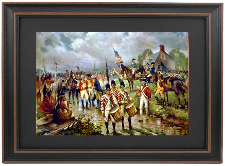 Framed Burgoyne's Surrender at Saratoga by Percy Moran