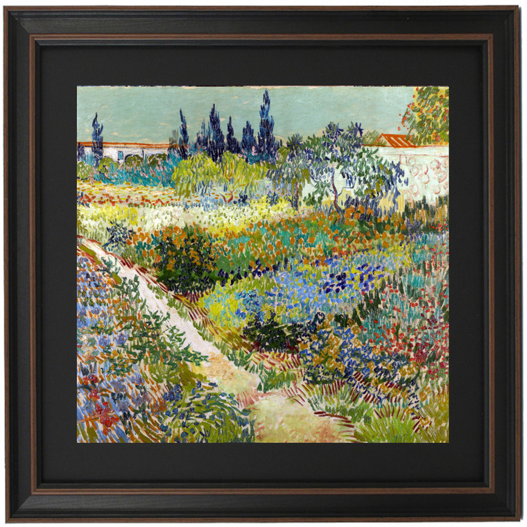 Framed The Garden at Arles by Vincent van Gogh