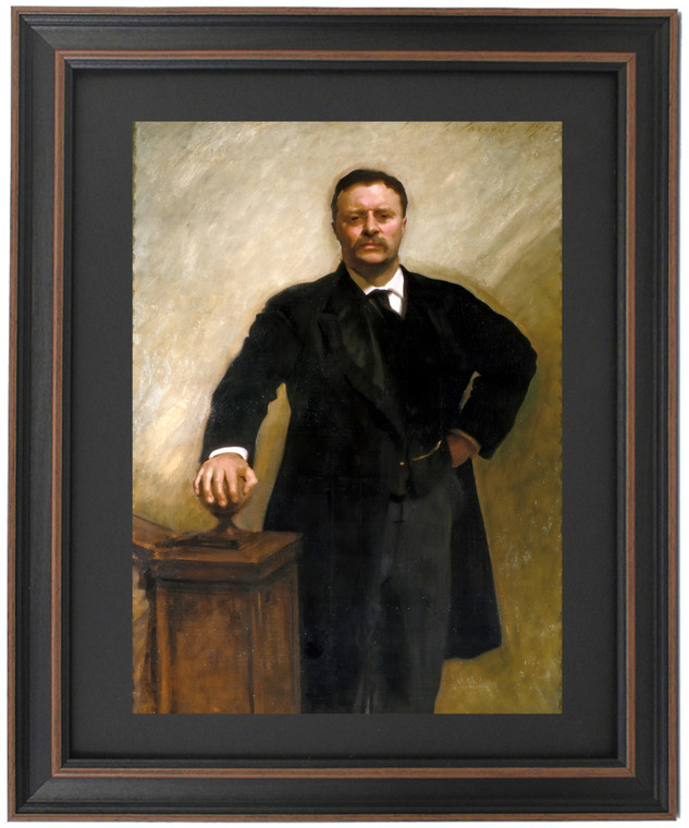 Framed Portrait of Theodore Roosevelt by John Singer Sargent