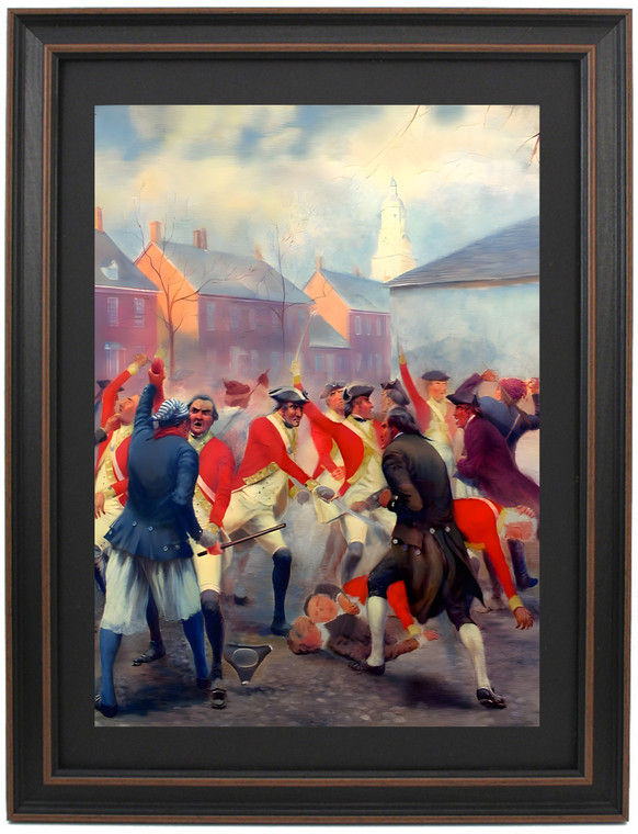 Framed Battle of Golden Hill by Charles MacKubin Lefferts
