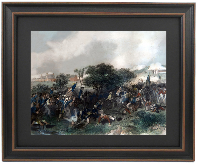 Framed Battle of Monmouth by Alonzo Chappel