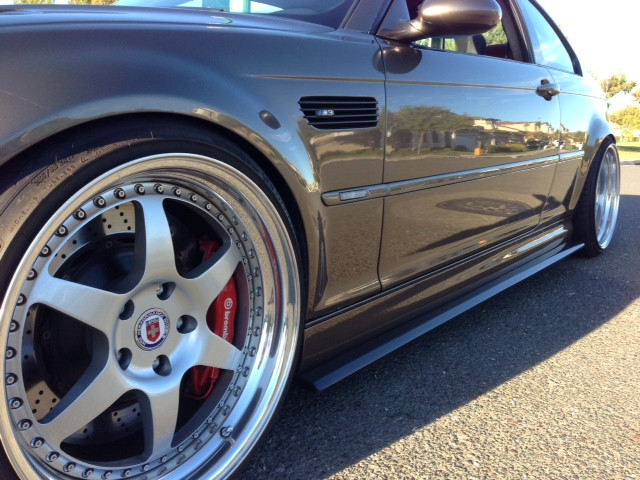 BMW E46 M3 Side Skirt Extensions Splitters Diffusers FRP Forcewerkz