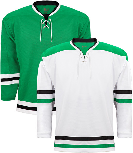 K3G49Y Dallas 3RD/White Hockey Jersey - K3G YOUTH | Blanksportswear.ca
