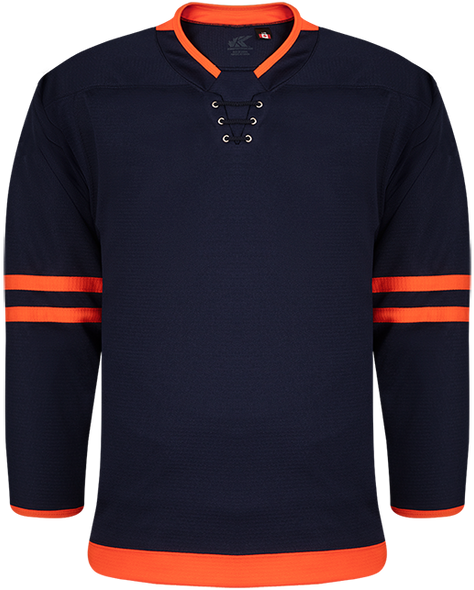 K3G11YR Edmonton 3RD Navy Hockey Jersey - K3G YOUTH | Blanksportswear.ca